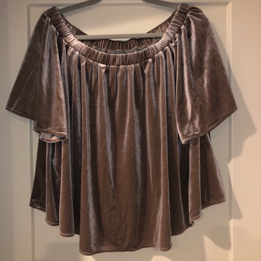 Anthropologie Velvet Top